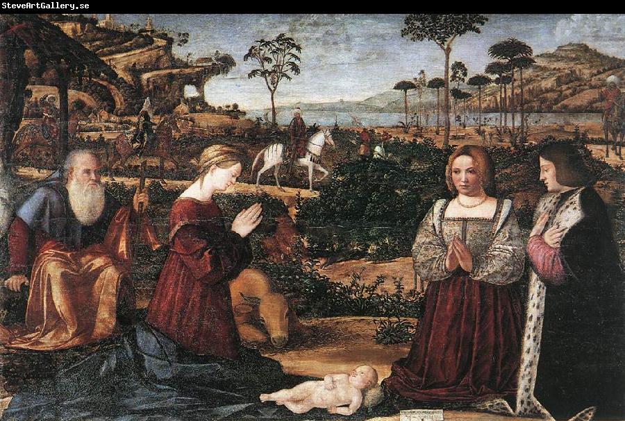 CARPACCIO, Vittore Holy Family with Two Donors